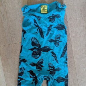 More than a Fling Magpie Shortie Overalls